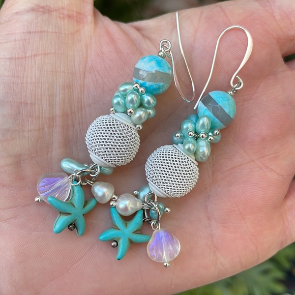 “Ocean Poem” earrings - Picture 9 of 17